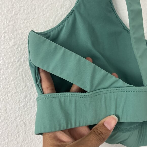 VUORI Green STRIDE SPORT BRA Size Large *MISSING INSERTS - Picture 3 of 5